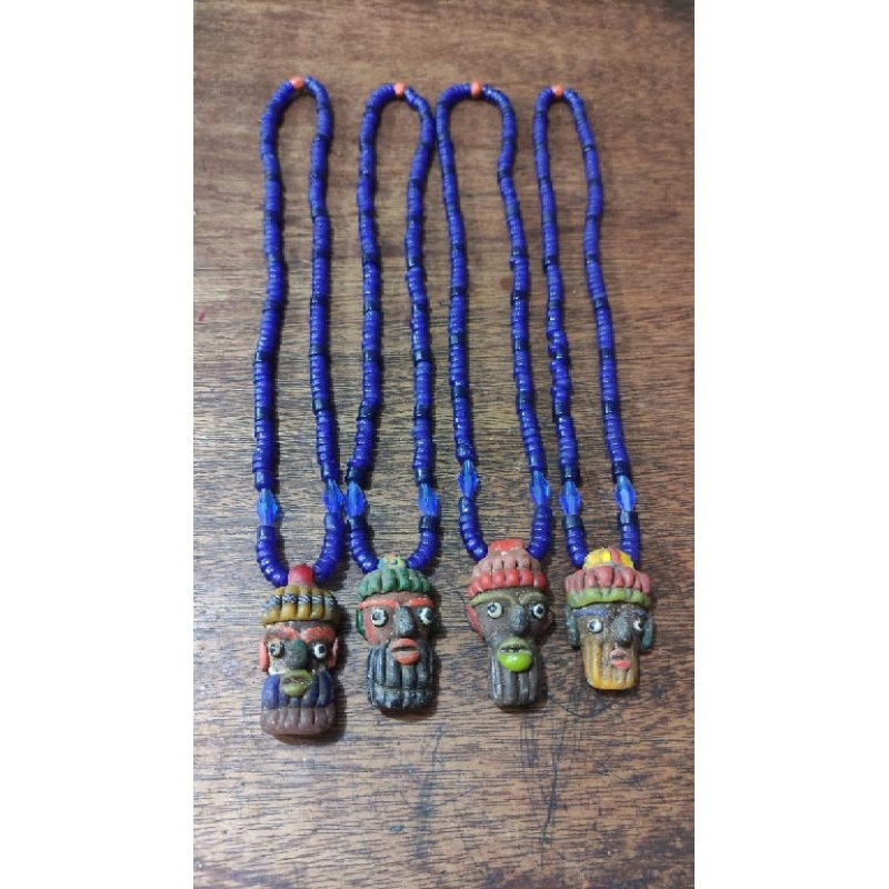 KALUNG MANIK PEGO MANIK LAPANG BIRU BOHEMIAN LIONTIN MANIK TOPENG