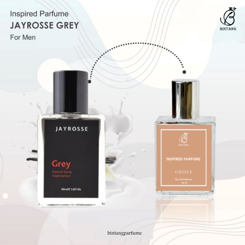 Jayrosse Grey Parfume Inspired Farfum Minyak Wangi Tahan Lama Pria & Wanita Unisex Wangi Tahan Lama