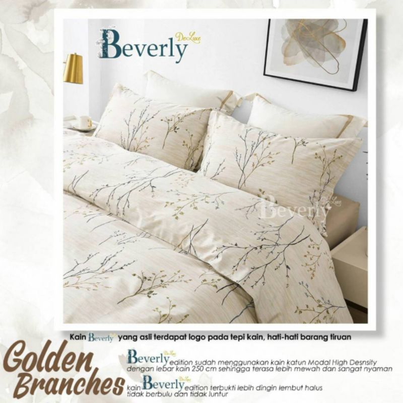 Set Bedcover Motif Sabilla | Golden Branches | Autumn |saporo | Anti Geser