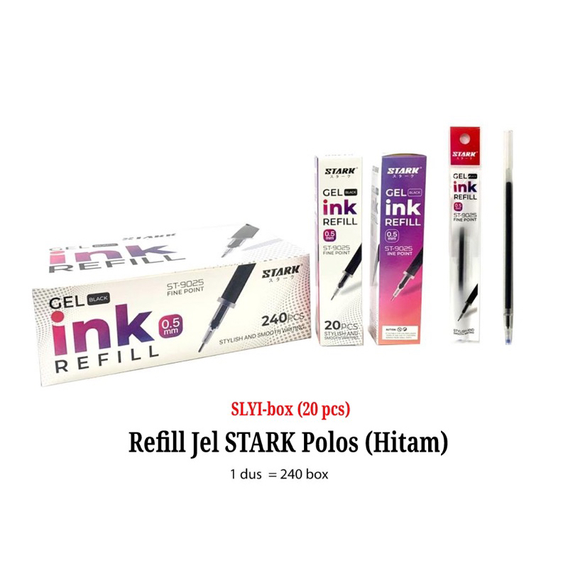 

Isi pulpen / refill pulpen Gel warna hitam polos harga per kotak isi 20pcs ⬇️