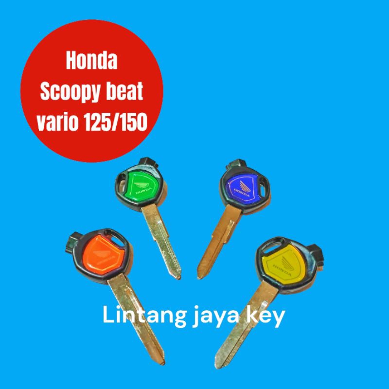 duplikat kunci warna montor honda scoopy beat vario 12/150 dll