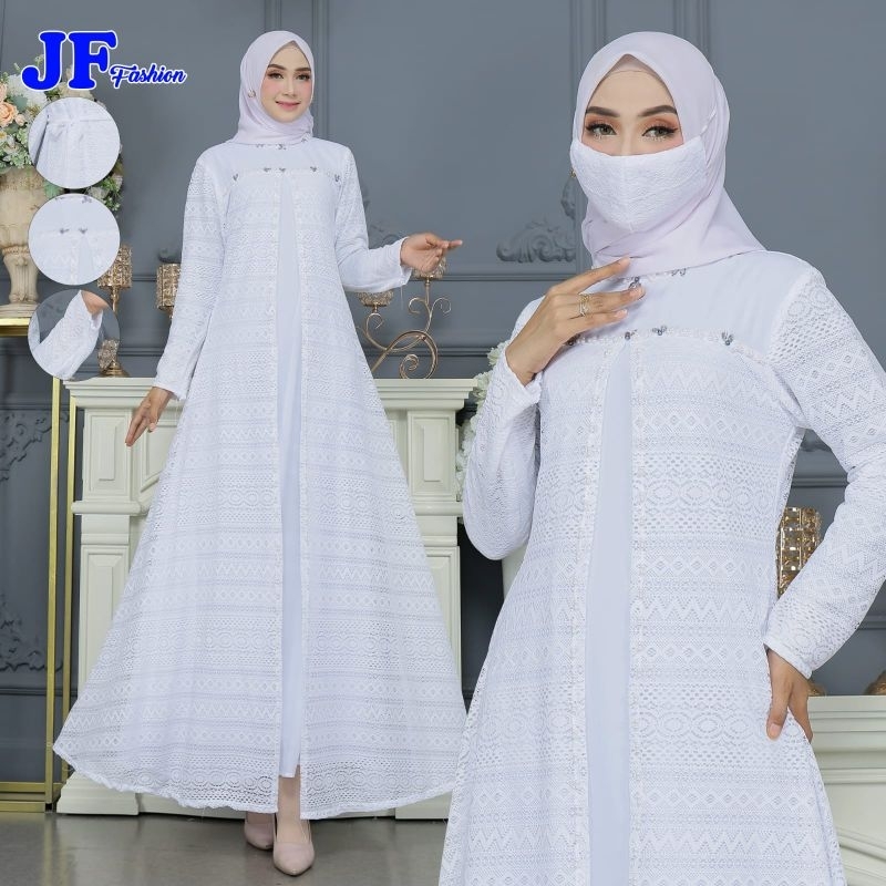 Gamis Brokat Selendang