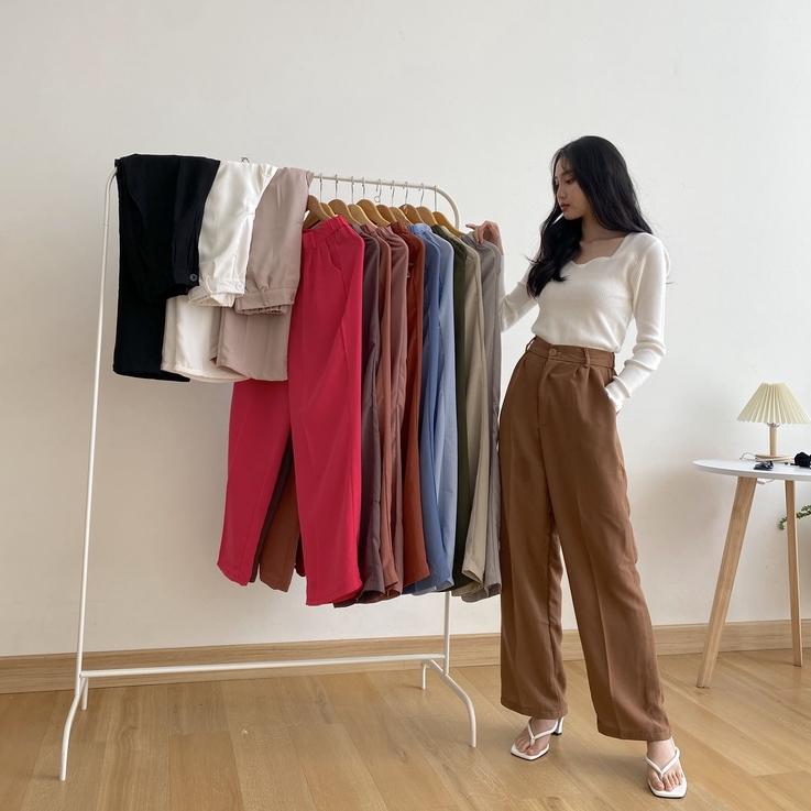 Harmony Pants - Celana Panjang Wanita Korea - Casual / Formal Pants