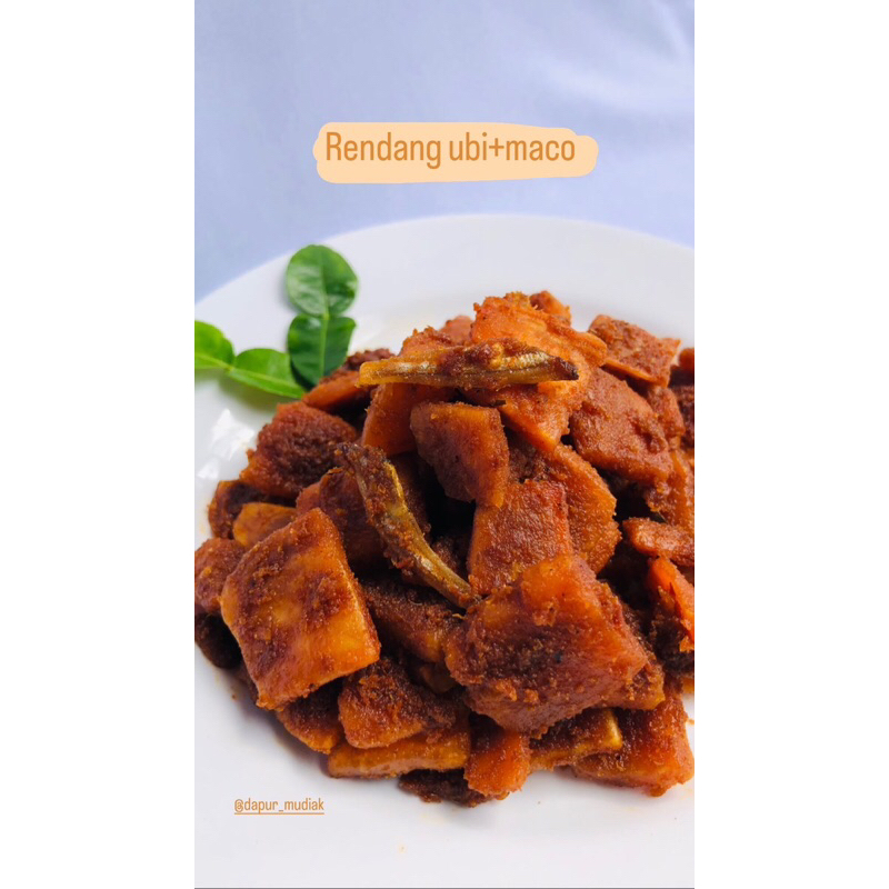 

rendang ubi + maco