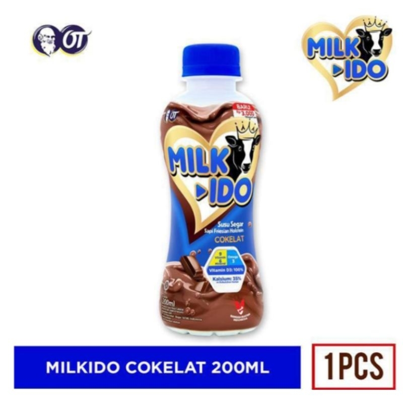 

MILKIDO UHT Susu Cokelat Pet 200 ml