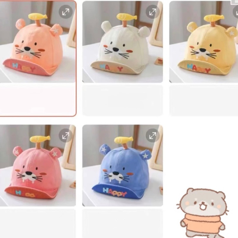 Topi Baby Import Anak Happy Seagull 3D