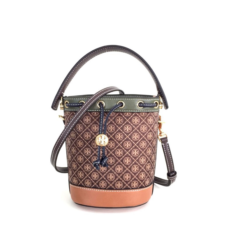 TB T Monogram  Chenille Mini Bucket Bag