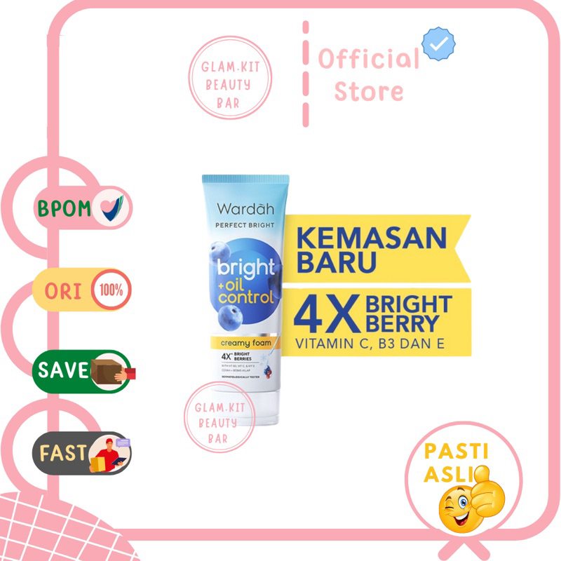 Jual Wardah Perfect Bright Creamy Foam Brightening Smoothing Shopee Indonesia