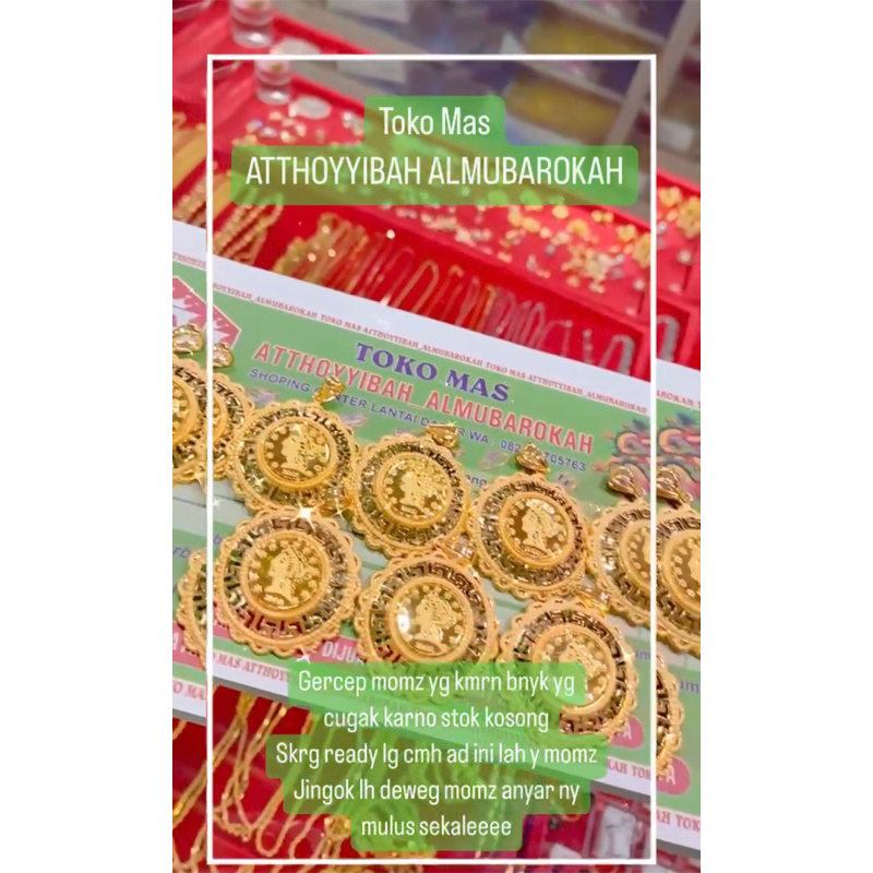 liontin koin simbar 375