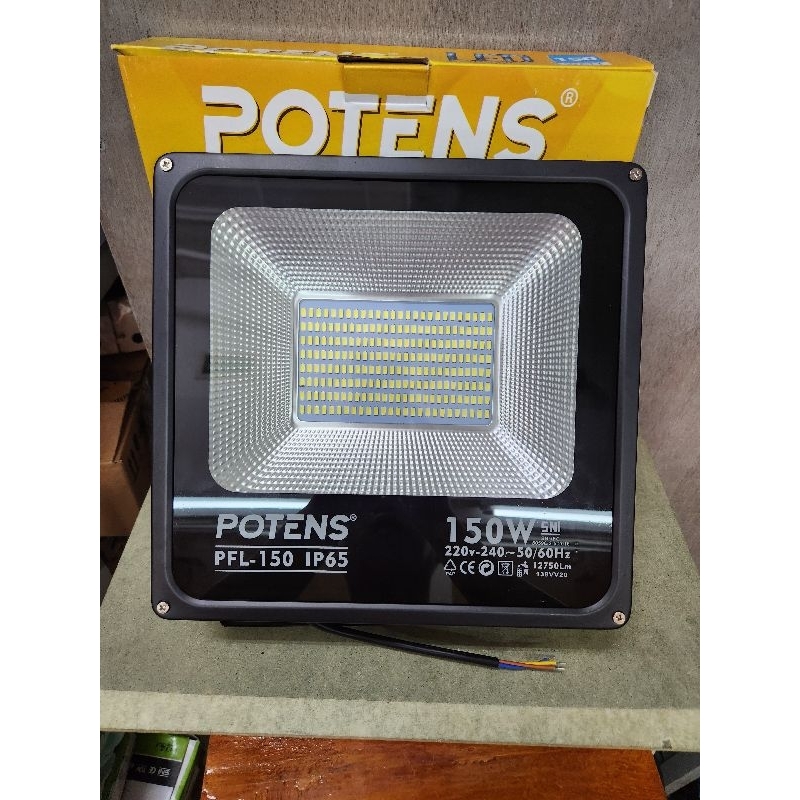 Lampu Sorot Led 150 Watt POTENS SNI / LED SOROT 150 WATT CAHAYA PUTIH