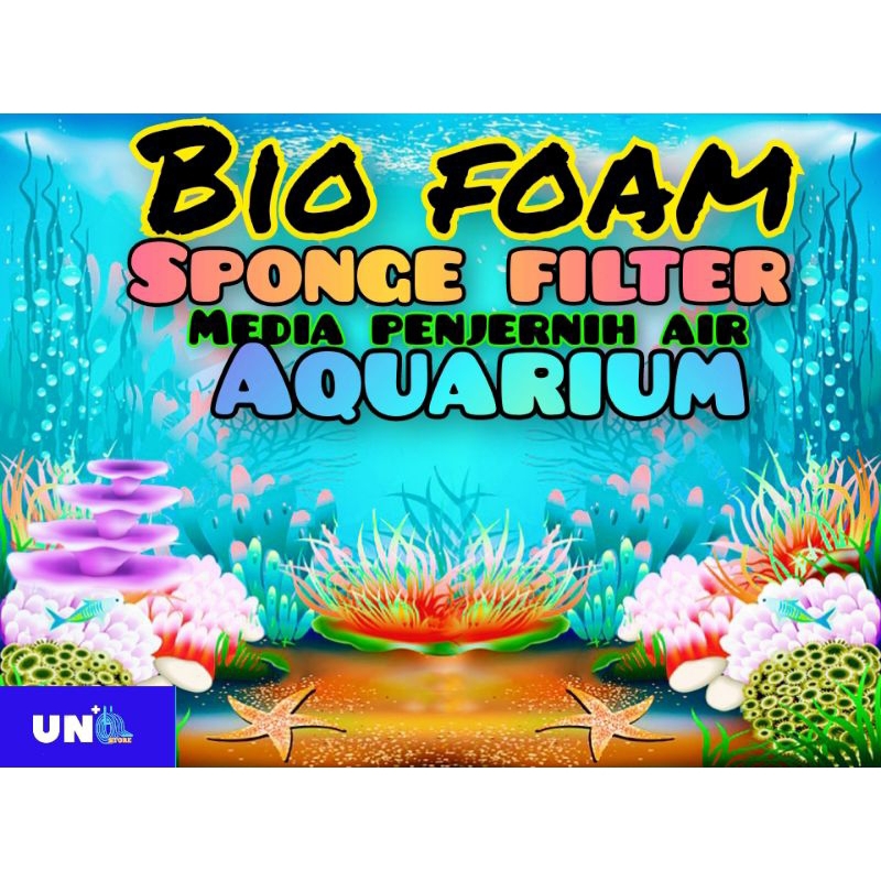 FILTER BIO FOAM AERATOR MEDIA PENJERNIH AIR AQUARIUM KOMPLIT