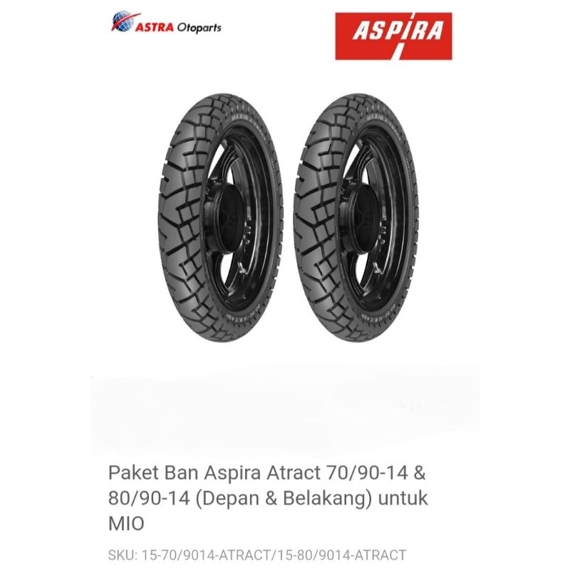 Paket Ban depan dan Belakang untuk Yamaha Mio, Mio J,soul Gt,M3,Fino,Suzuki Nex,Spin