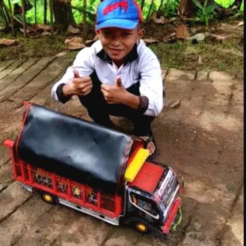 ( COD ) TRUK OLENG | MINIATUR TRUK KAYU | MAINAN ANAK UK 55 FREE FIRE