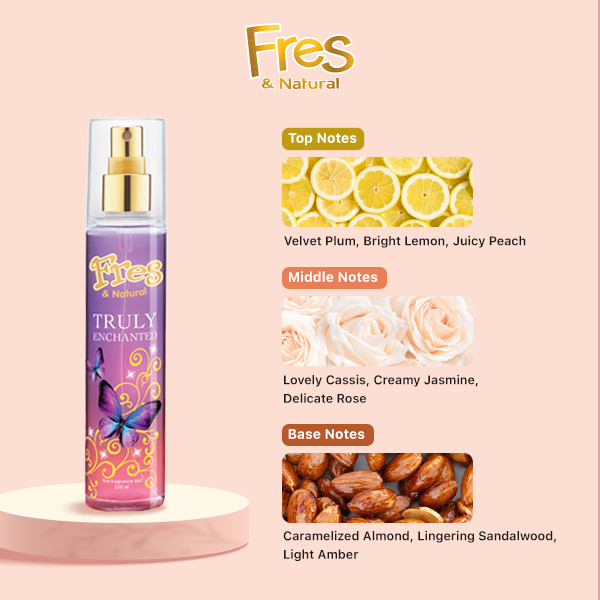 Fres & Natural Spray Cologne Violet Truly Enchanted Botol 100 ml x2 - Gambar 2