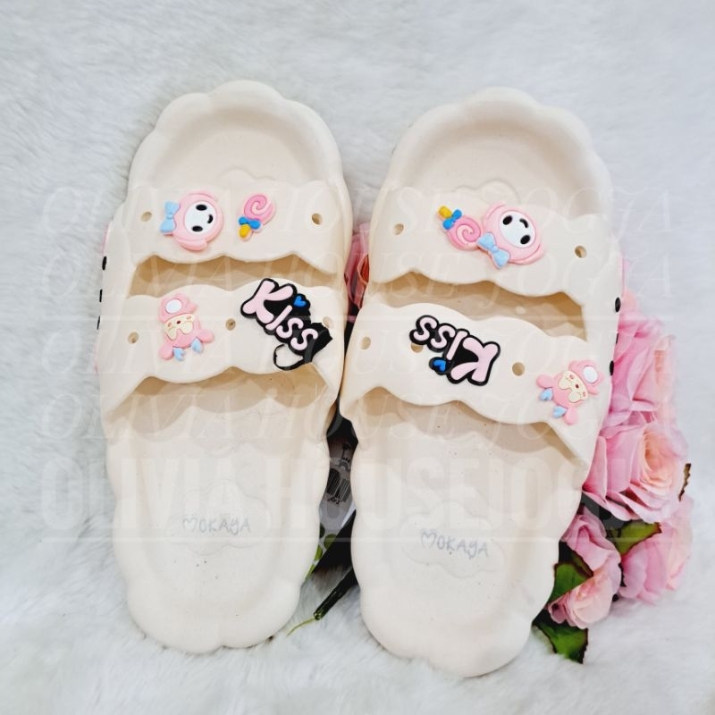 Sandal My Melody Kiss Karet Sandal Selop My Melody Sandal My Melody Uk 40-41