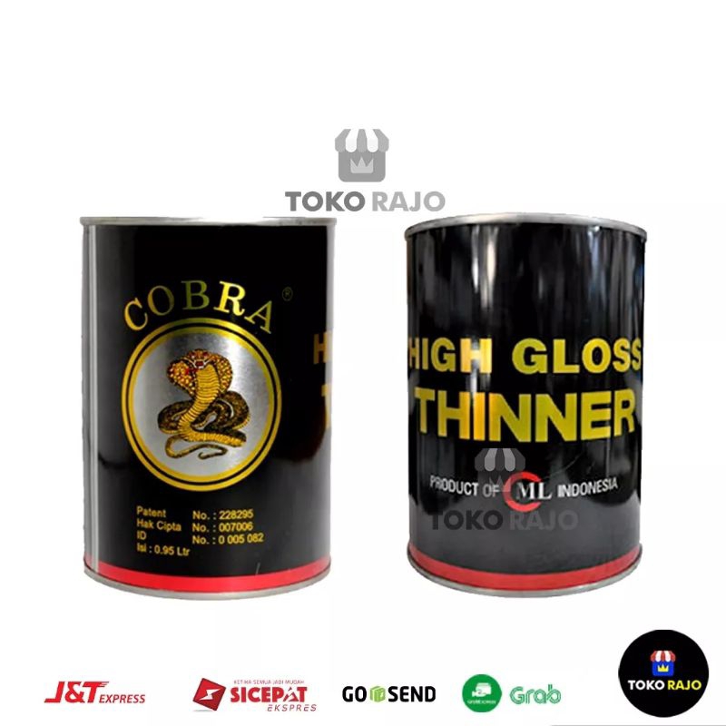 THINNER THINER  COBRA HITAM PENGENCER CAT TINER COBRA HITAM HIGH