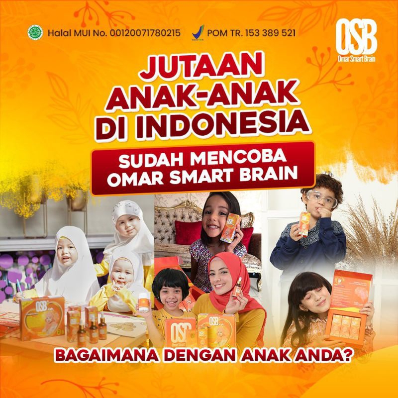 OSB Kids Makassar Original Vitamin Otak Anak OSB Omar Smart Brain Cair Atau Sirup 100% Produk Asli