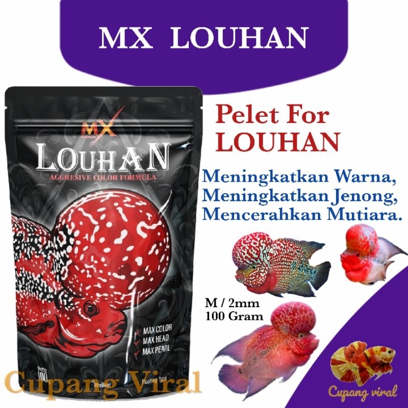 MX - LOUHAN Pelet Jenong dan Warna High Protein Multivitamin 100 Gram