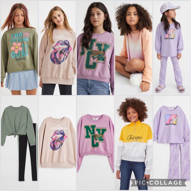 HM girls sweatshirt / hm sweater / hm jogger / hmn jogger anak / hmn sweater anak