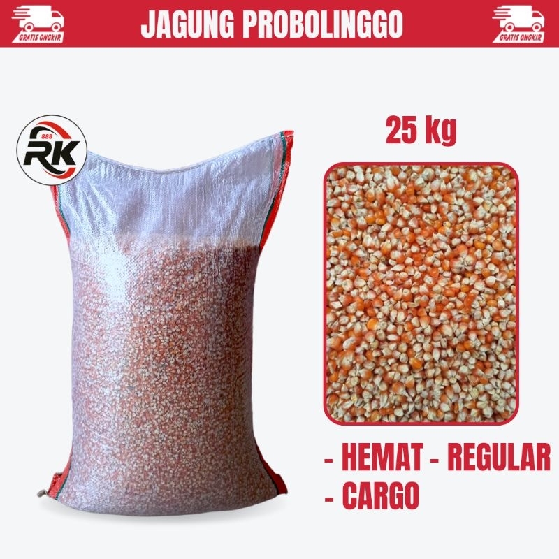 JAGUNG PROBOLINGGO 25 KG PAKAN MAKANAN BURUNG MERPATI DARA AYAM