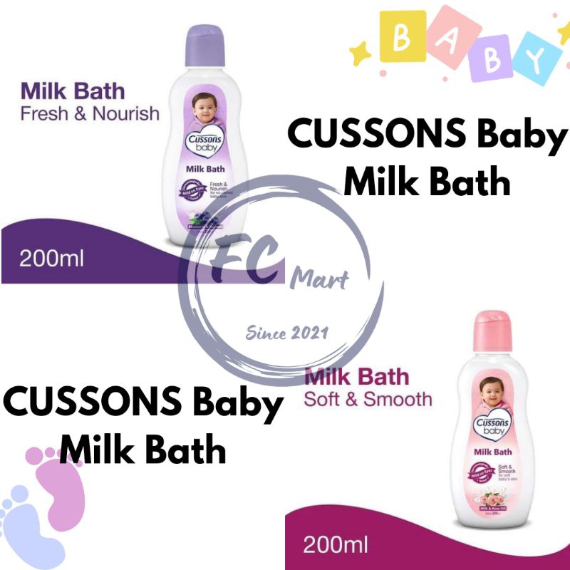 Sabun Bayi - CUSSONS Baby Milk Bath 200ml