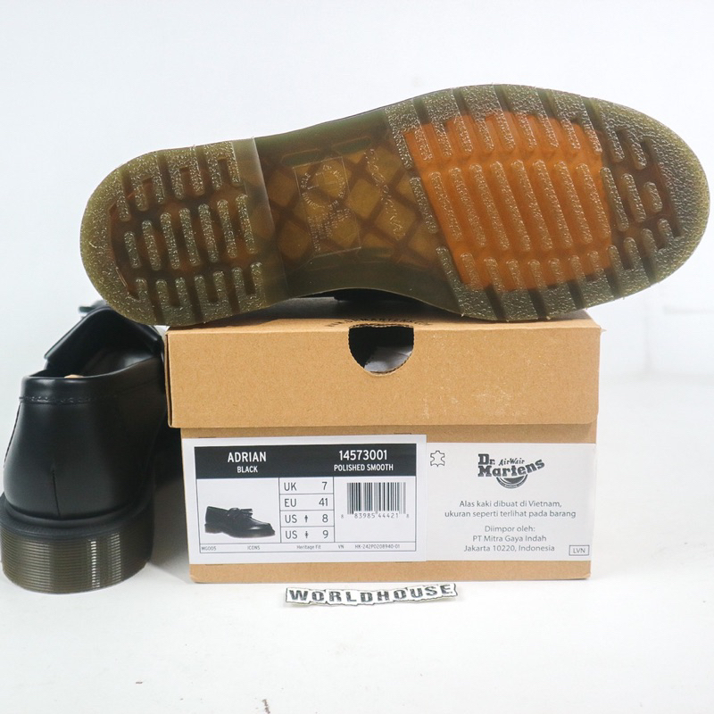Dr Martens Adrian Black Polished Smooth original