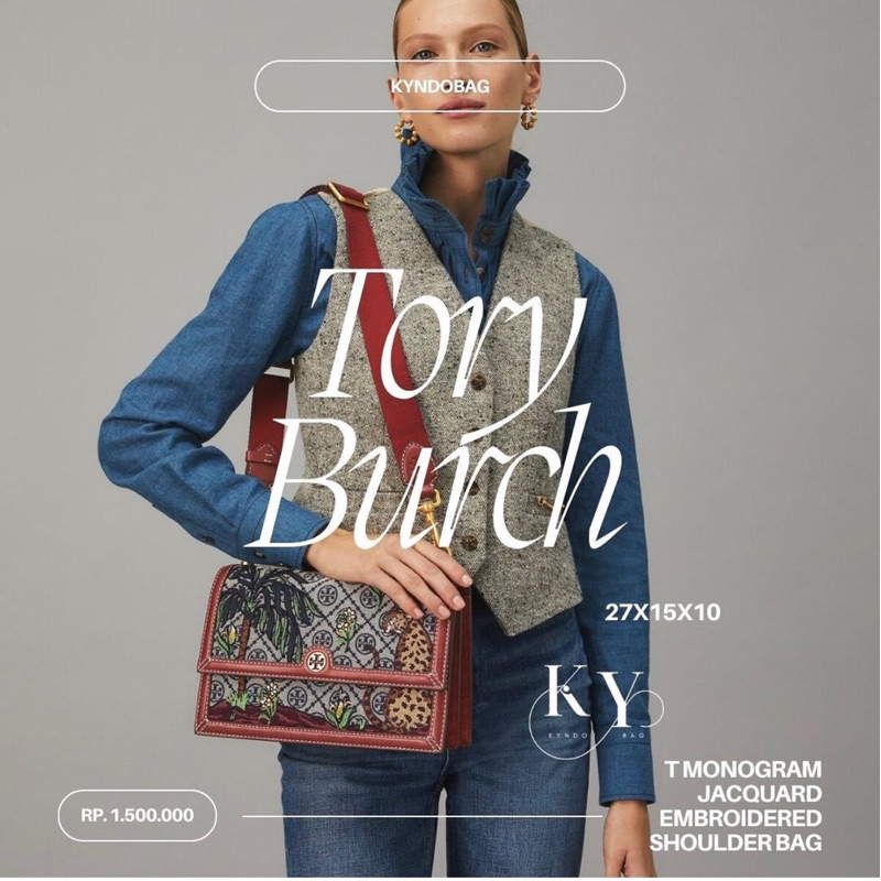 TB Monogram Jacquard Embroidered