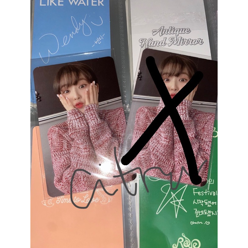[BOOKED] IRENE PHOTOCARD PC RED VELVET FINALE SCRAPBOOK