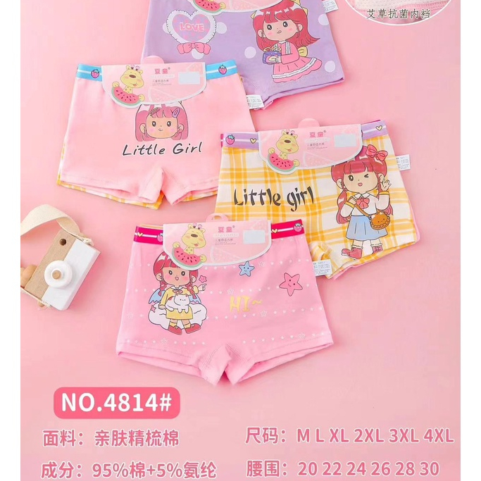 #4814 Boxer Anak Perempuan Import / CD Anak Cewek Motif