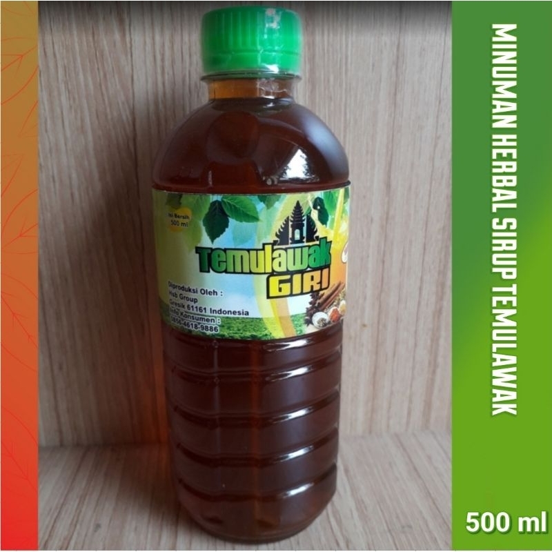 

minuman herbal sirup temulawak khas giri Gresik