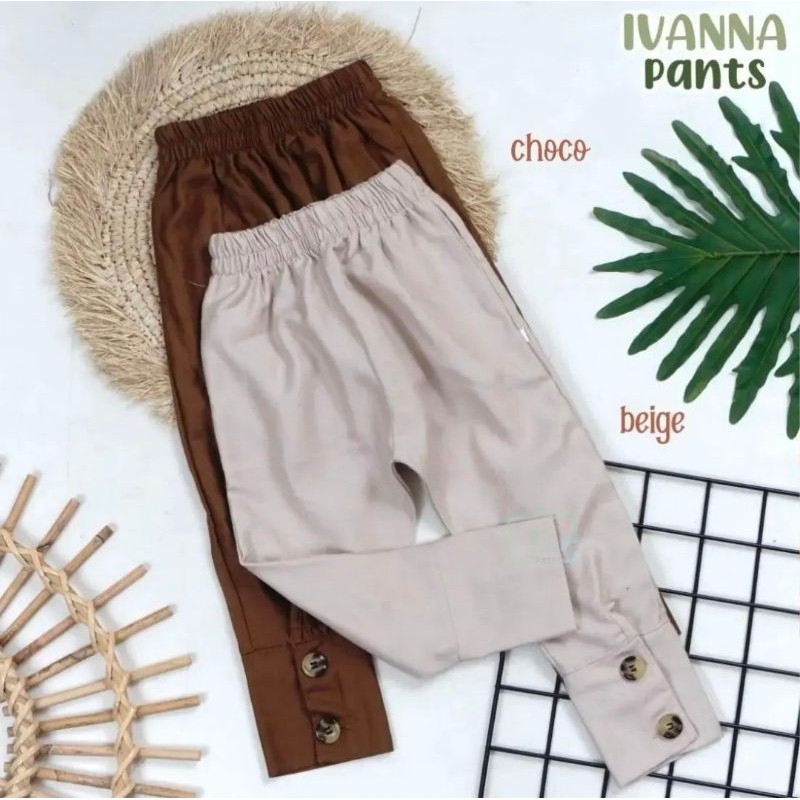 CILUKBA KIDS I IVANNA PANTS Celana Anak Perempuan Bahan Katun Linen 2 - 5 Tahun