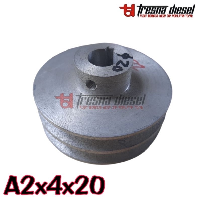 poli puley puli mesin penggerak diesel A2x4x20
