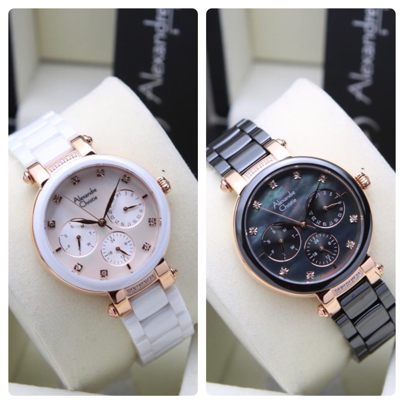 JAM TANGAN WANITA ALEXANDRE CHRISTIE 2376BF / AC 2376 ceramic [ORIGINAL]