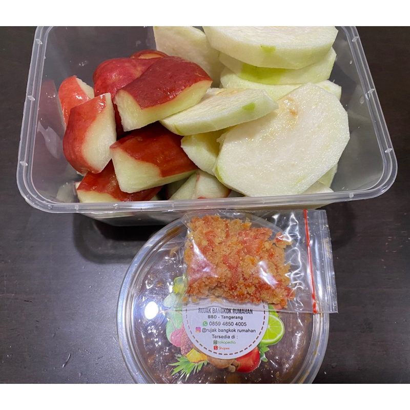 

Rujak mix (2 macam buah) + bumbu rujak