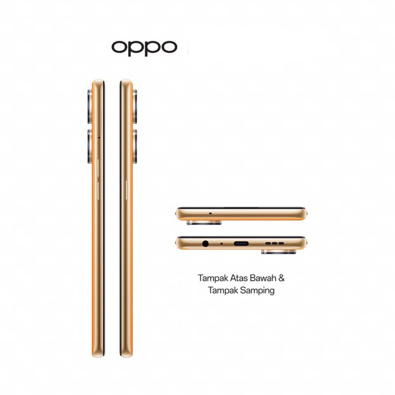 Oppo Reno8 T | 8GB+256GB | MediaTek Helio G99 | 100MP Portrait Camera | 6.43&quot; AMOLED | Li-Po 5000mAh | Garansi Resmi Oppo 1 Tahun