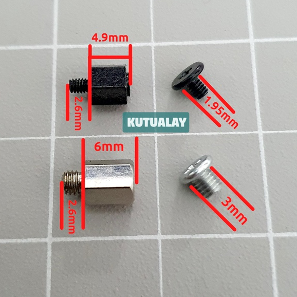 Set Baut M.2 NVMe SSD mSATA Sekrup Motherboard PC Komputer dan Laptop Paket Lengkap Baut Spacer M2