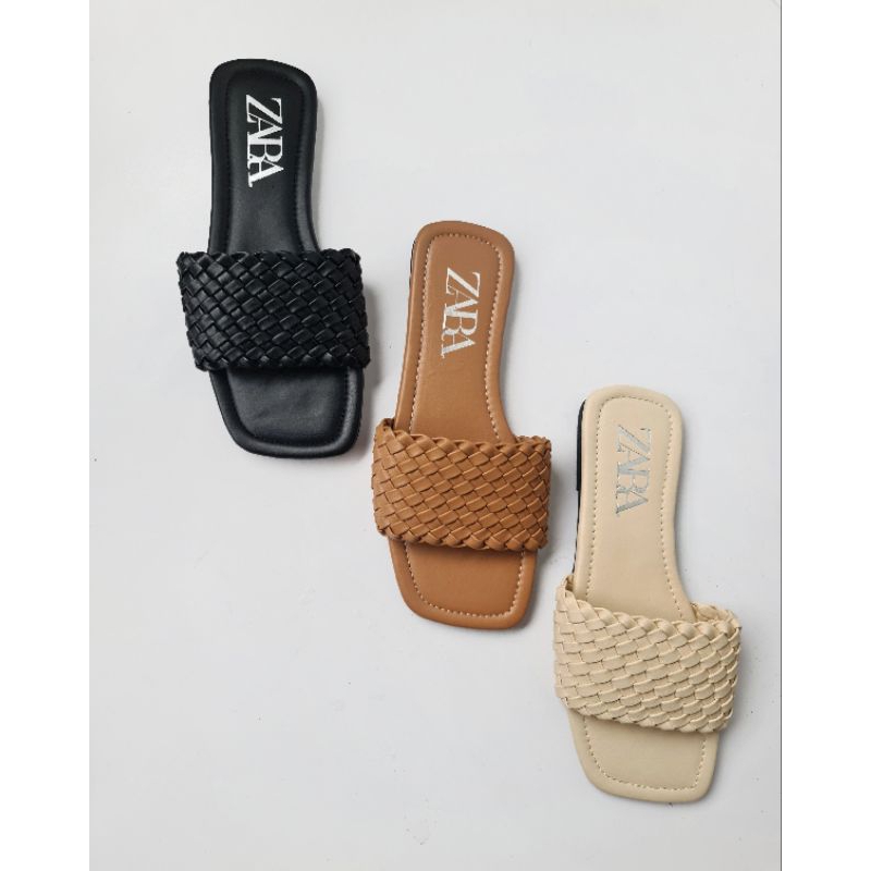 (box polos) Brailed Sandal Flats 2023 - ZR Likha -Localmade by Shoeponic