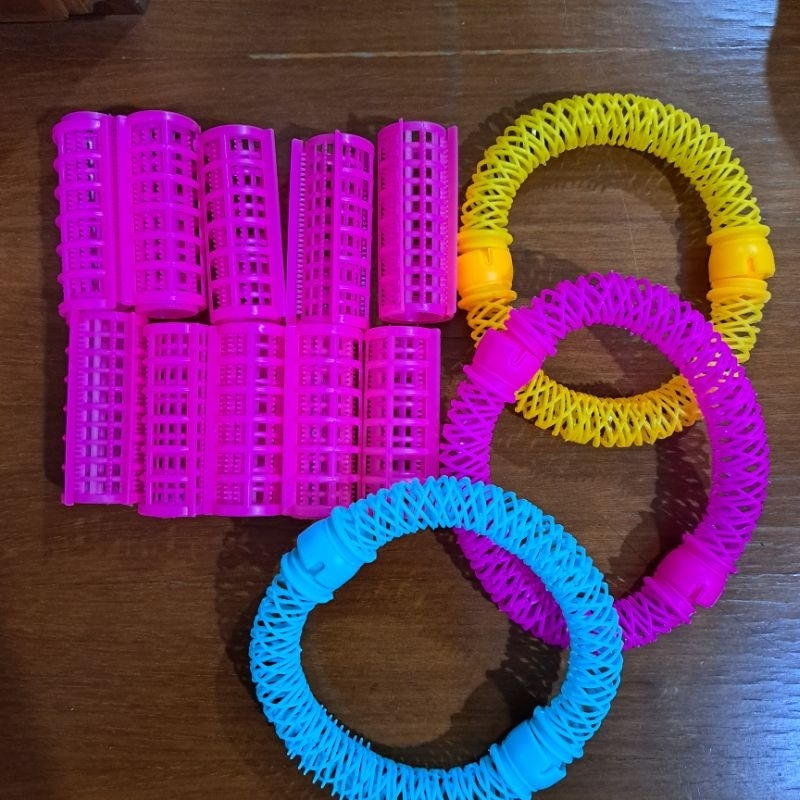 roll rambut keriting pita rambut plastik