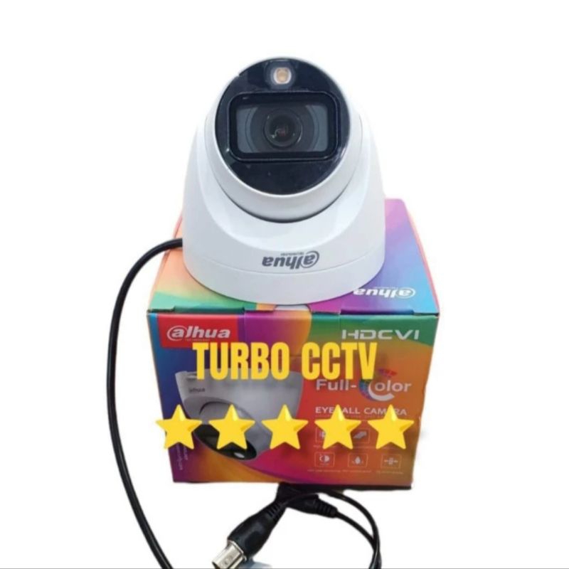 Kamera CCTV Dahua Indoor FULL COLOR DH-HAC-T1A29P 2MP Promo FREE 2 BNC