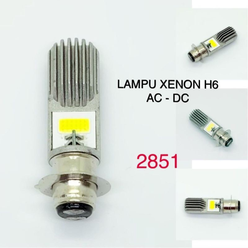 lampu depan motor bebek matic / lampu xenon H6 AC DC 2 sisi