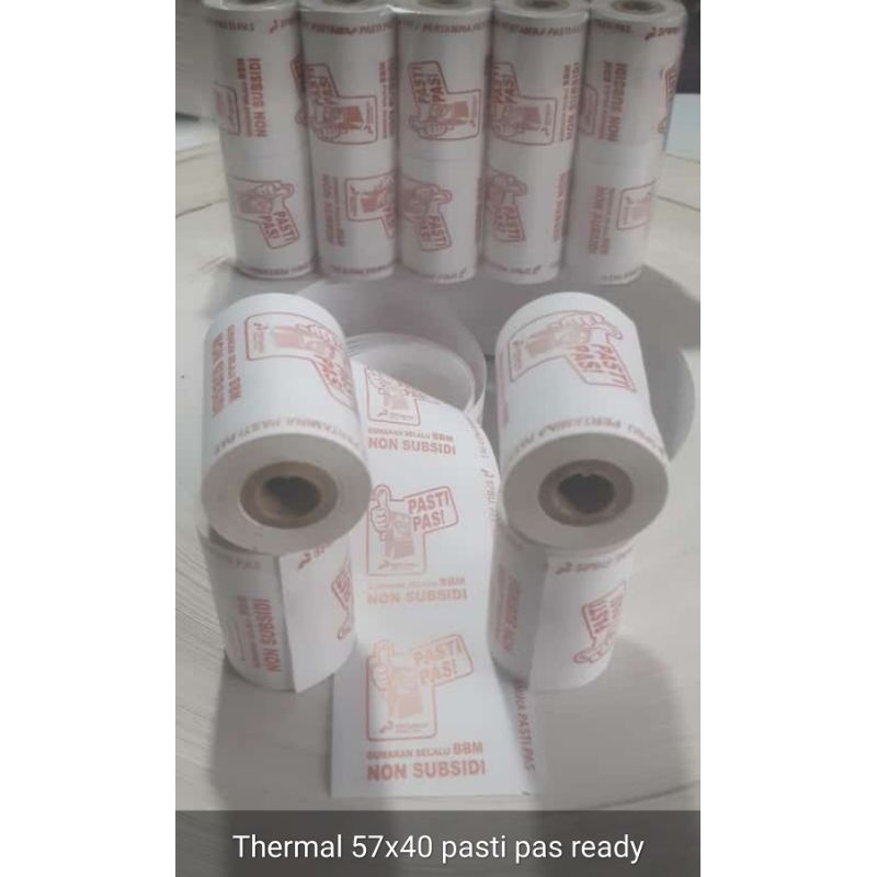 

Kertas thermall logo pasti pas 57mmX40mm