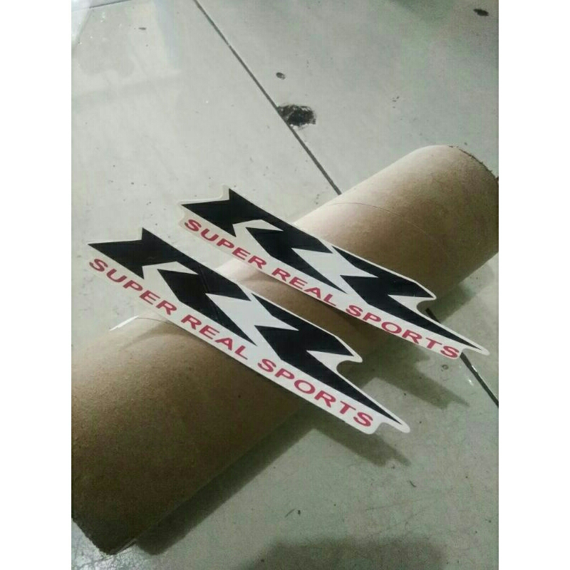Sepasang stiker striping body belakang ninja rr new putih SE