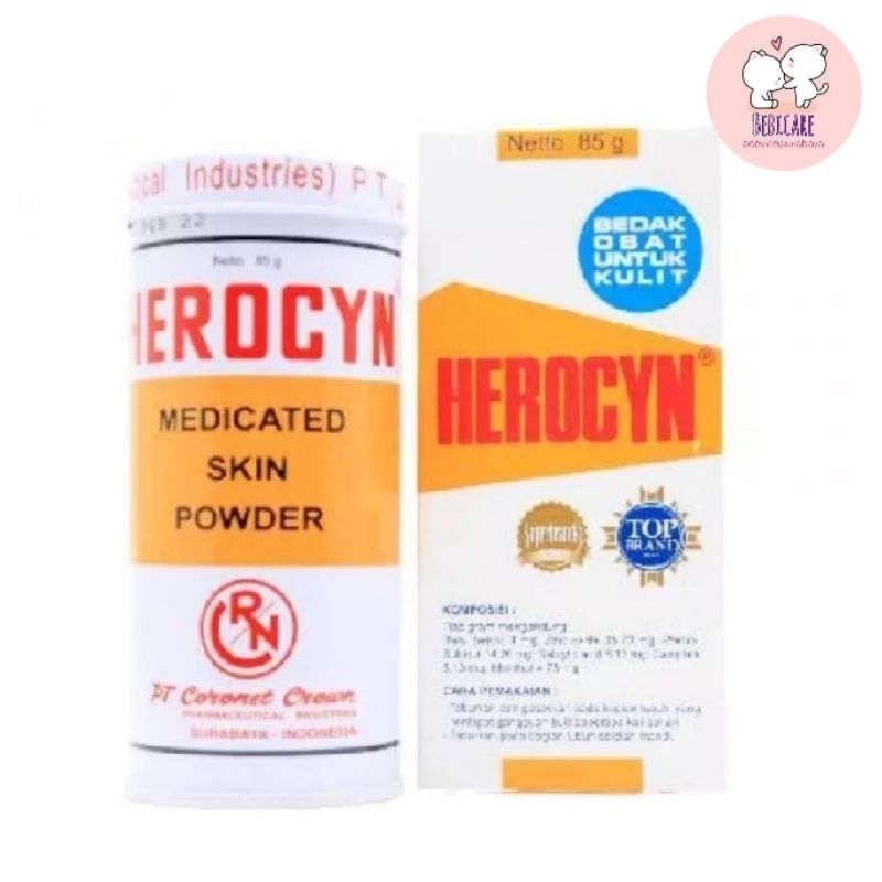 Herocyn bedak gatal 85gr/ bedak biang keringat/ bedak gatal-gatal