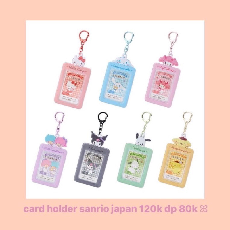 (READY) PHOTOCARD HOLDER CARD HOLDER KUROMI CINNAMOROLL ORIGINAL SANRIO JAPAN