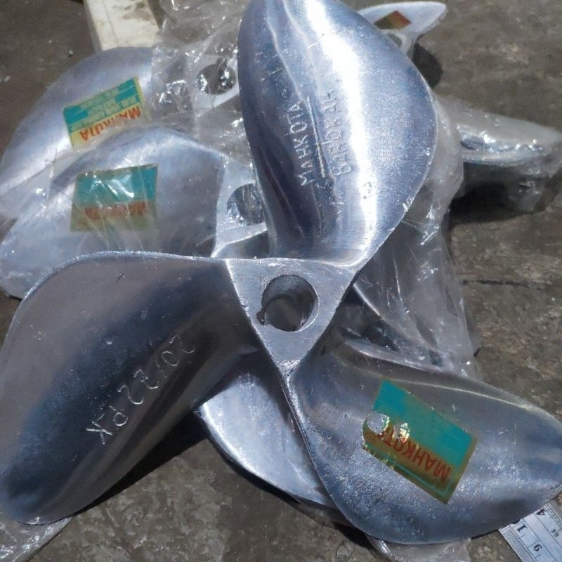 kipas perahu no 25 22 20 18 alumunium propeller baling baling