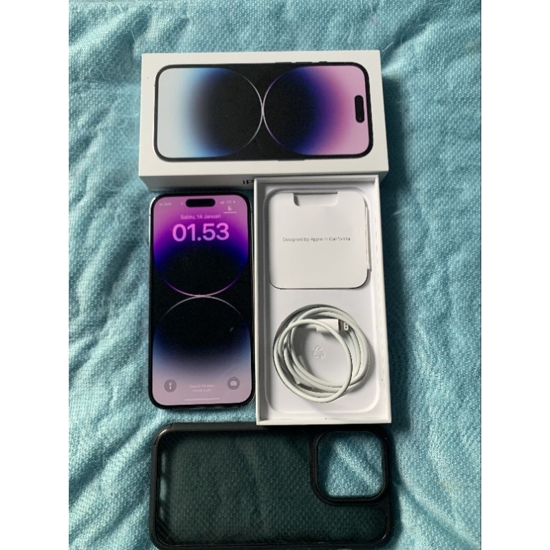 iPhone 14 PRO 128GB 256GB 512GB 14 Pro Max BH 80 - 90% Resmi Indonesia iBox