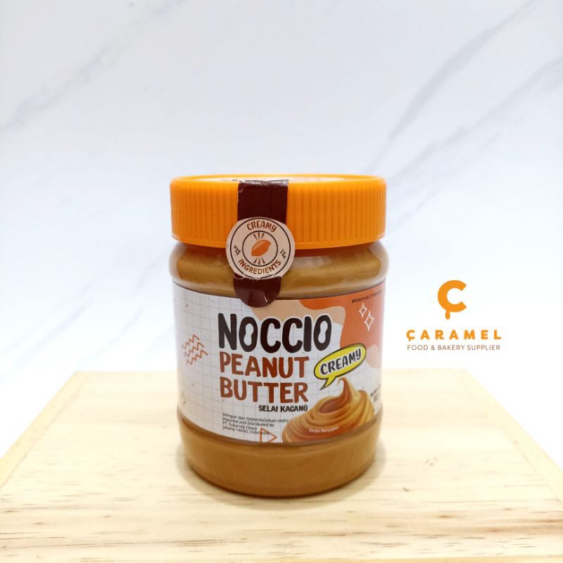 

Noccio Peanut Butter Creamy 340gr-Selai Kacang-Topping-Isian-Selai