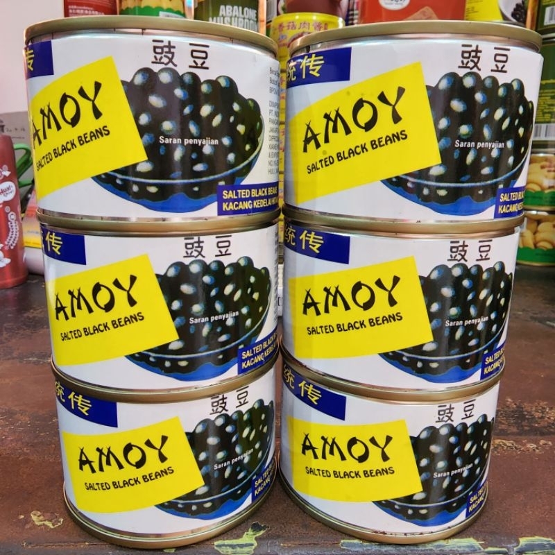 

AMOY Salted Black Bean / Kacang Hitam Kaleng / Kacang Kedelai Hitam Dalam Kemasan.