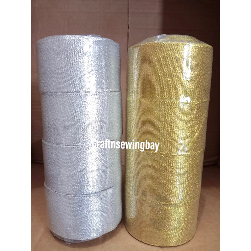 

Pita Glitter Gold Silver 2inch 5cm per roll