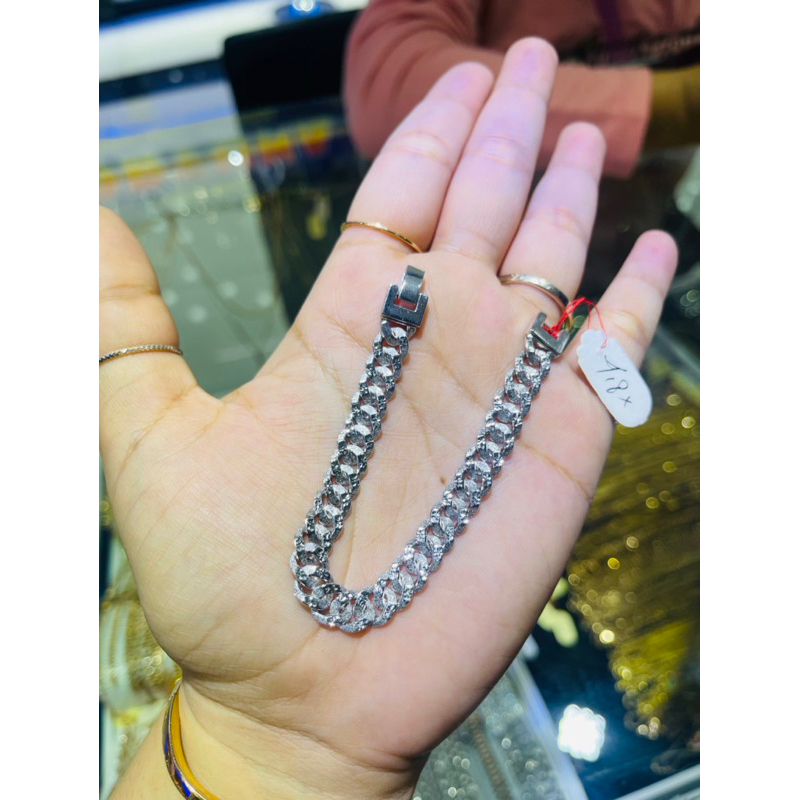 gelang sisik naga mas putih baru